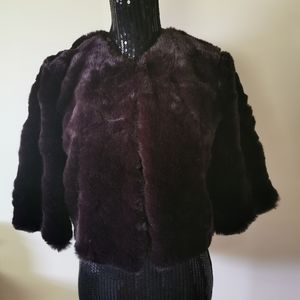 Robert Rodriguez Faux Fur Shrug Size 6